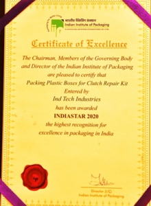 INDIA STAR AWARD 2020 CERTIFICATE